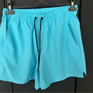 Nike Blue Athletic Shorts Quick-Dry Elastic Waist